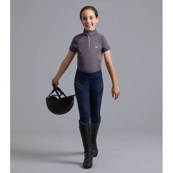Collants d'équitation Premier Equine pour filles 5-6 ans (assise intégrale en gel) à enfiler