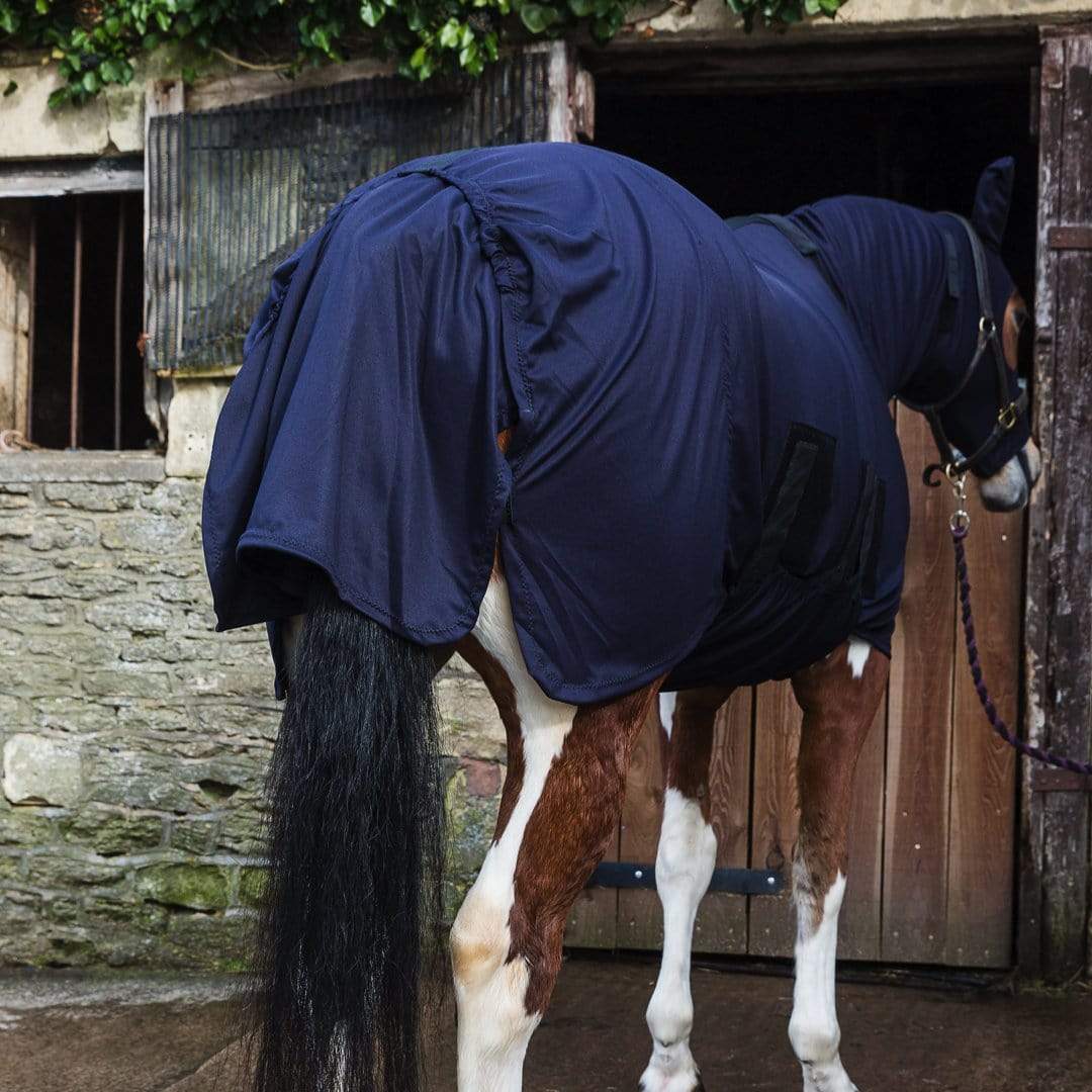 Snuggy Hoods Winter Under Rug with complete tummy coverage for horse & pony