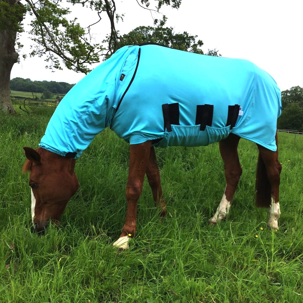 Bug Body - 6'6" - Haint Blue - lightly used. (has attachments for udder/sheath and leg covers)