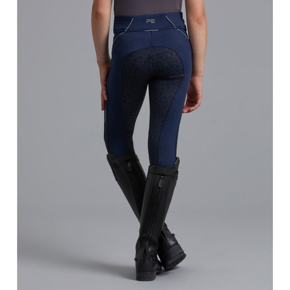 Collants d'équitation Premier Equine pour filles 5-6 ans (assise intégrale en gel) à enfiler
